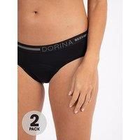 Dorina Moon 2 Pack Hipster Daytime Period Pants - Black