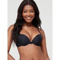 Dorina Rosa Lace Push Up Plunge - Black