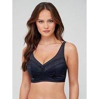 Dorina Teagan Full Cup Wireless Non Padded Minimizer Bra - Black