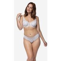 Dorina Leticia Lace Full Cup Non Padded Wired Bra - White