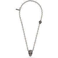 Police Fio Tribal Edge SS Antq & Skull Necklace PEAGN2120201 Brand