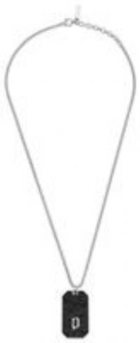Police Wire PEAGN0033802 Men/'s Stainless Steel Necklace with Pendant and Lobster Clasp Size: 50 cm, 50cm, Stainless Steel, No Gemstone