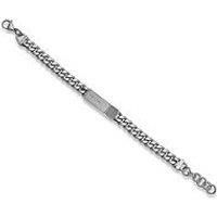 Police IDENTITY Silver Chain Link Bracelet for Men - PEAGB0041001, One Size, Stainless Steel, No Gemstone, one size, Stainless Steel, No Gemstone