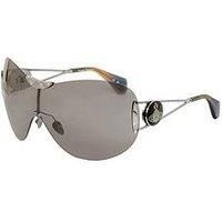 Vivienne Westwood Oversized Rimless Mask Sunglass - Silver Mirror