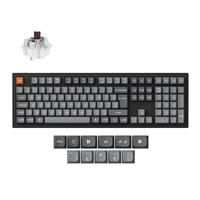 Keychron K10 Max Wireless Mechanical Keyboard - QMK Programmable Brown Switch, 2.4GHz/Bluetooth/USB-C Tri-Mode, Full-Size with Hot-swappable Compatible with Mac Windows Linux(UK Layout) - Black