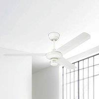 78274 Capitol 105 cm Brushed Steel Indoor Ceiling Fan, Light Kit with Opal Frosted Glass