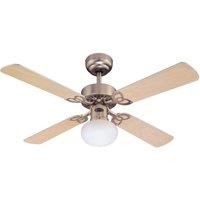 Westinghouse Vegas fan, light, brushed aluminium