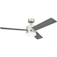 Westinghouse Lighting Alta Vista Ceiling Fan, Metal, Integrated, 17 W, Stainless Steel