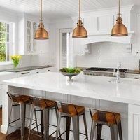 Westinghouse Lighting 61038 One-Light Indoor Pendant, Washed Copper Finish with Hammered Shade,20 cm