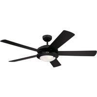 Westinghouse Comet fan, black and silver blades
