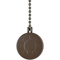 77030 Oil Rubbed Bronze Finish, Light Bulb Coin Pull Chain