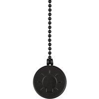 77189 Matte Black Finish, Light Bulb Coin Pull Chain