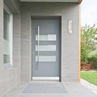 63489 Carson Dimmable LED Up and Down Light Outdoor Wall Fixture, Brushed Nickel Finish