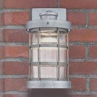 63478 Barkley One-Light Dimmable LED Outdoor Wall Fixture, Galvanized Steel Finish with Clear Seeded Glass