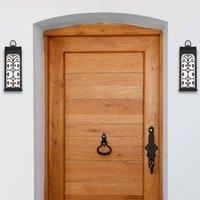 63395 Rozzano One-Light Dimmable LED Outdoor Wall Fixture, Textured Iron Finish with Frosted Glass