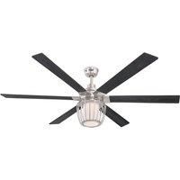 Westinghouse Lighting Ceiling Fan, Metal, Brushed Nickel