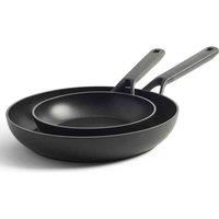 KitchenAid Classic Frying Pan Set, Non-Stick Aluminium Pans with Stay Cool Handle - Induction, Oven & Dishwasher Safe - 20/28 cm