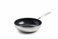 GreenPan Geneva 3-Ply Stainless Steel Non-Stick 28cm Wok