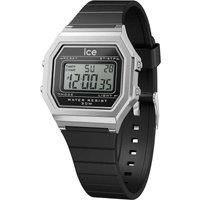 ICE-WATCH - ICE digit retro Black silver - Women/'s wristwatch with plastic strap - 022063 (Small)