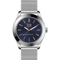 ICE-WATCH - ICE Steel Silver Dark Blue - Men/'s Wristwatch with Metal Strap - 023794 (Medium)
