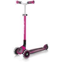 Globber Push Scooter Kids Childrens w/Lights Steel Construction Master