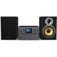 Philips Audio M8905/10 Micro Music System with Bluetooth and DAB+/FM Internet Radio (USB, Spotify Connect, CD, MP3-CD, 100 W, Bass-Reflex Loudspeakers, Digital Sound Control) – 2020/2021 Model