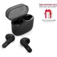 PHILIPS TAT2139BK/00 True Wireless In Ear Bluetooth Headphones - Small buds. Great value Natural sound. Dynamic bass, Pocket-sized charging case, Clear calls - Black