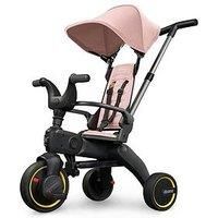 Doona Liki Baby Trike S1, Blush Pink Foldable Trike with Parent Handle, Multi-Position Recline, Durable Wheels, UPF 50+ Canopy, Tricycles for 1-3 Year Olds, Perfect for Toddlers