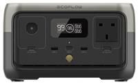 ECOFLOW RIVER 2 256 Wh Portable Power Station, Silver/Grey,Black