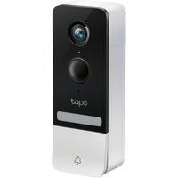 TP-Link Tapo 2K 5MP Smart Wireless Security Video Doorbell, Battery-powered, Two-Way Talk, IP64, Colour Night Vision, Cloud &Local Storage, Works with Alexa&Google Home, Easy Installation(Tapo D230S1)