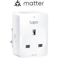 Tapo Matter Mini Smart Wi-Fi Plug, Energy Monitoring, Matter Compatible, Works with Alexa, Google Home and Apple HomeKit, Smart Socket, Remote Control, Device Sharing, No Hub Required (Tapo P110M)