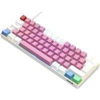 NOS C-450 Mini Pro RGB Mechanical Gaming Keyboard - Cotton Candy, White,Blue,Pink,Green