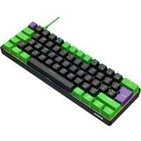 NOS C-450 Mini Pro RGB Mechanical Gaming Keyboard - Riddle, Black,Purple,Green