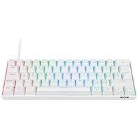 NOS C-450 Mini RGB Mechanical Gaming Keyboard - White, White