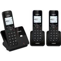 VTECH CS2002 Cordless Phone - Triple Handsets, Black