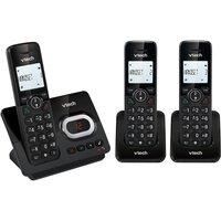 VTECH CS2052 Cordless Phone - Triple Handsets, Black