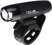 Moon Light the Way You Ride On Nova 100 Lumens IPX4 AA Battery Handlebar Mounted Front Cycle Light, Max Runtime 13 Hours.