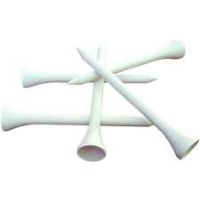 GMTee Golf Wooden (15 Pack) 3 1/8 Inch Golf Tees - White