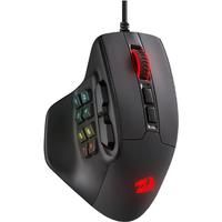 Redragon M811 Aatrox MMO Gaming Mouse, 15 Programmable Buttons Wired RGB Gamer Mouse w/Ergonomic Natural Grip Build, 10 Side Macro Keys, Software Supports DIY Keybinds & Backlit