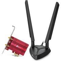 TP-Link AXE5400 Tri-Band Wi-Fi 6E Bluetooth 5.2 PCI Express Adapter with Two Antennas, Intel Wi-Fi 6E Chipset, Magnetized Antenna Base, Low-Profile Bracket Included, WPA 3 (Archer TXE75E)