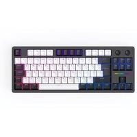 QPAD Loop TKL Model 3 Gasket Mechanical Gaming Keyboard - Black & White, White,Black
