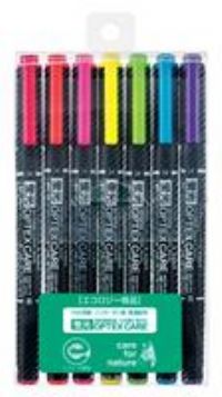 Zebra Care fluorescent set (japan import) Optex 7-color WKCR1-7C