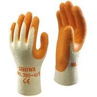 Showa Gloves SHO310Y-M No.310 Grip Glove, Size: M, Pale Yellow/Orange