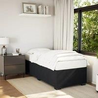 Bed Frame without Mattress Black 90x190 cm Single Velvet