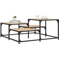 Berkfield Home Coffee Table Sonoma Oak 87.5x87.5x40 cm Engineered Wood in Brown