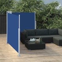 Retractable Side Awning Blue 100x600 cm