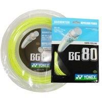10 Packs Genuine Yonex Badminton String, BG-80, 10 m each, White or Yellow
