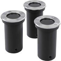 Outdoor Ground Lights 3 pcs Round