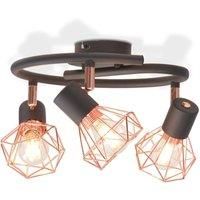 Ceiling Lamp with 3 LED Filament Bulbs 12 W