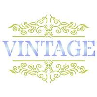 Vintage French Stencil - (L) - Reusable French Themed Word 26.5 x 20cm